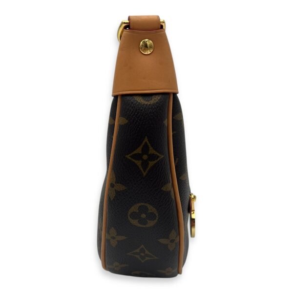 Loop Shoulder Bag Brown in Monogram Coated Canvas, Gold hardware - Image 4