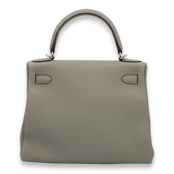 Kelly 28 Gris Mouette in Togo, Palladium hardware - Image 2