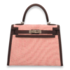 Kelly Leuddrile 28 Rouge Sellier/Ecru in Swift, Palladium hardware