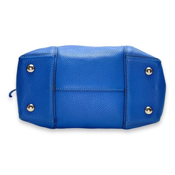 LockIt PM Blue Top Handle Bag in Calfskin, Gold hardware - Image 5