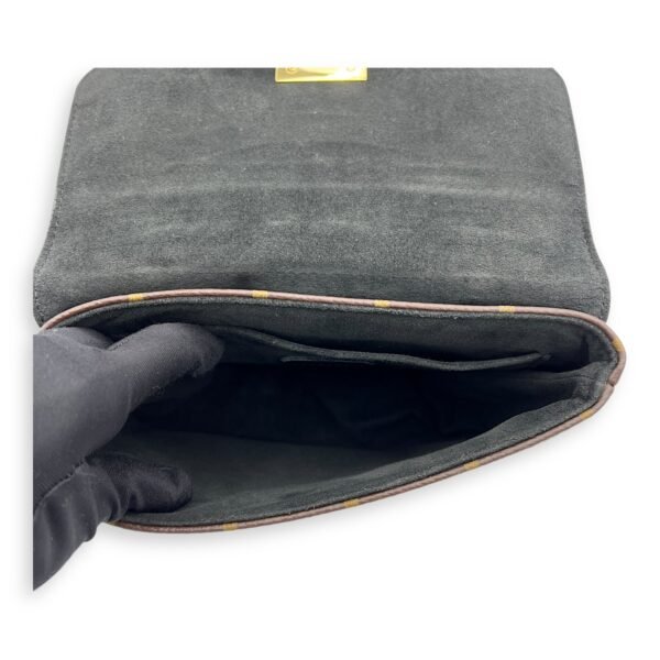 Locky BB Brown Top Handle Bag in Monogram Coated Canvas, Gold hardware - Image 6
