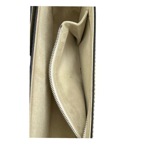J'adior White Crossbody Bag in Calfskin, Silver hardware - Image 10