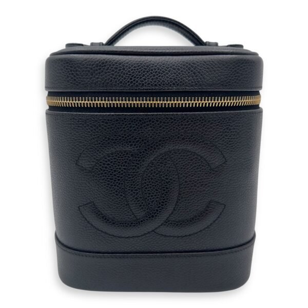 CC Vintage Vanity Bag in Caviar Leather, Gold hardware