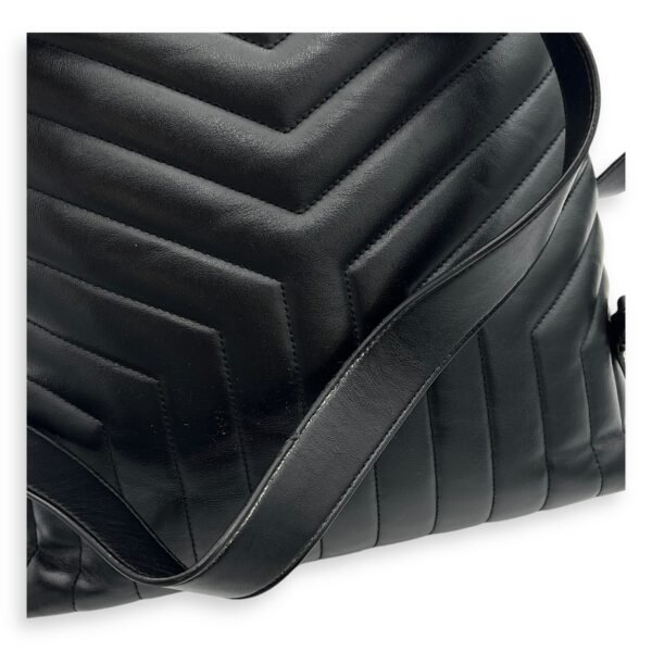 Loulou Backpack Black in Calfskin, Silver hardware - Image 12