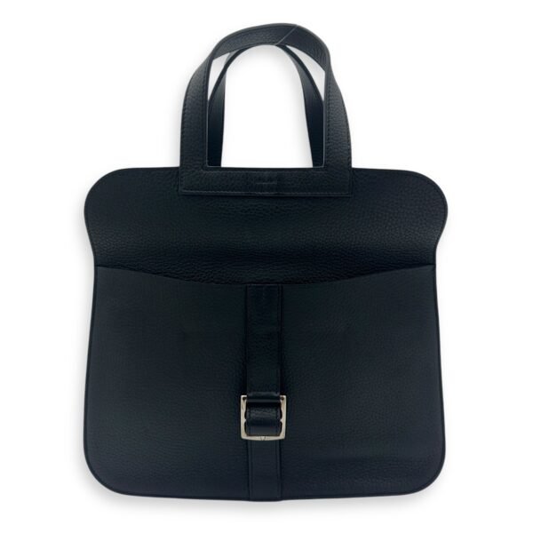 Halzan Black in Clemence, Silver hardware