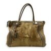 Bella Gold Tote Bag in Python Leather, Gold hardware
