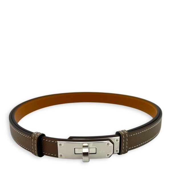 Kelly 18 Etoupe Belt in Epsom, Palladium hardware