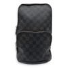 Avenue Belt Bag Black in Coated Canvas, Silver hardware