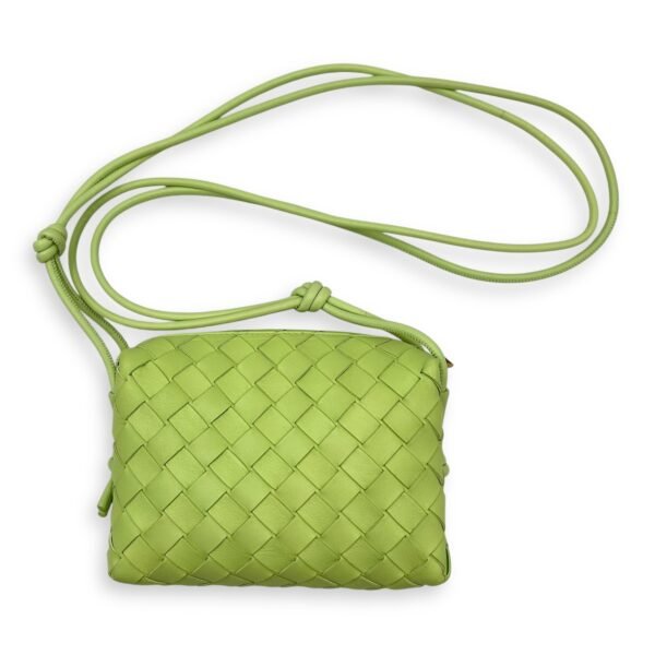 Loop Intrecciato Shoulder Bag in Lambskin, Gold hardware - Image 8