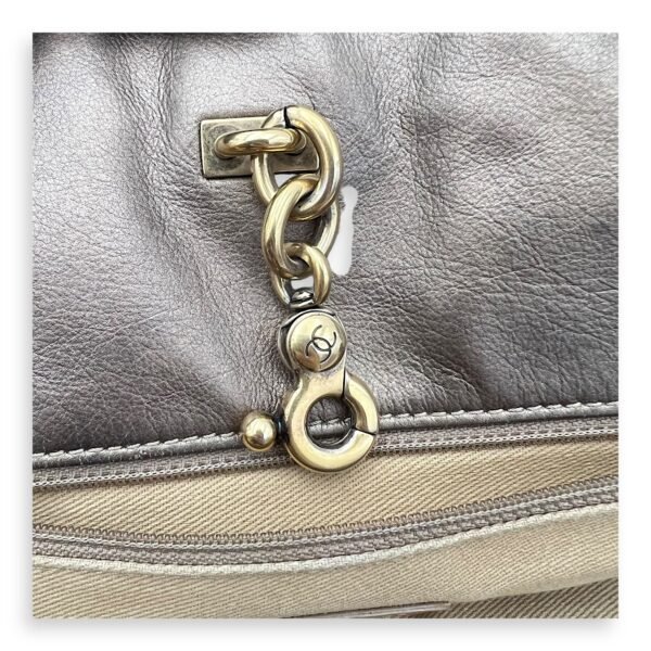 2 WAY BAG Top Handle Bag Gold in Calfskin, Brushed Gold hardware - Image 14