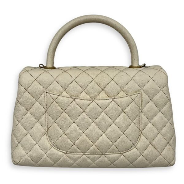 Coco Medium Top handle bag in Caviar leather, Gold Hardware - Image 2