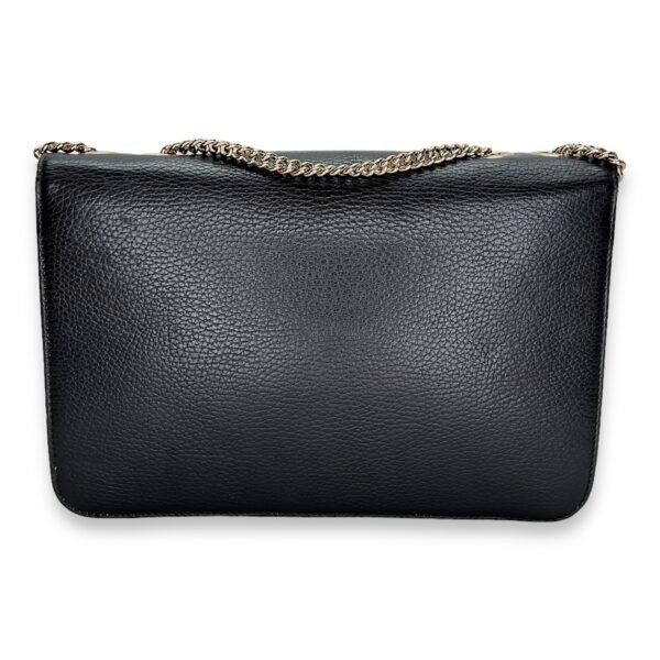 Interlocking G Black Crossbody Bag in Calfskin, Light Gold hardware - Image 2