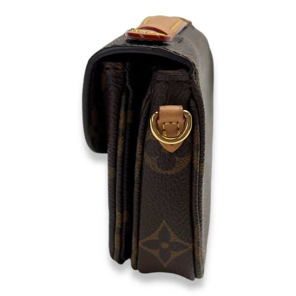 Metis Micro Coin purse in Monogram coated canvas, Gold Hardware - Image 4