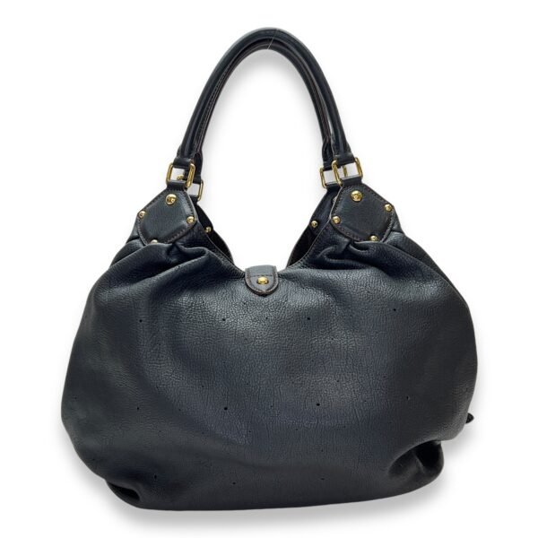 Mahina Top Handle Bag Black in Calfskin, Gold hardware - Image 2