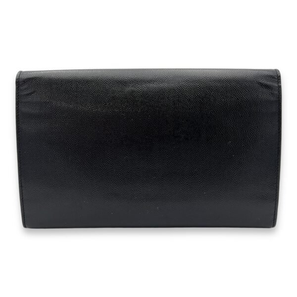 Logo Wallet On Chain Black in Patent Leather, Gold hardware - Image 2