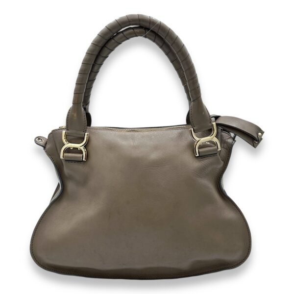 Marcie Shoulder Bag Grey in Calfskin, Light Gold hardware - Image 2