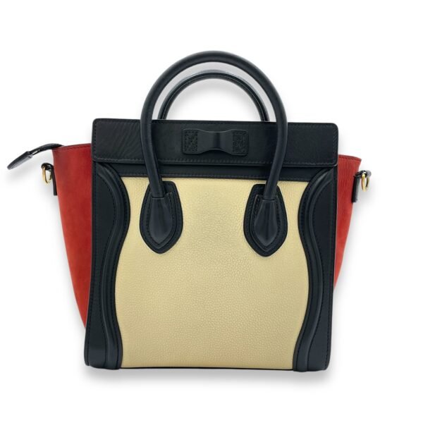 Luggage Top Handle Bag Nano Multi-colour in Calfskin, Gold hardware - Image 2