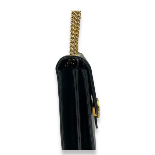 Interlocking G  Black Shoulder Bag in Calfskin, Gold hardware - Image 6