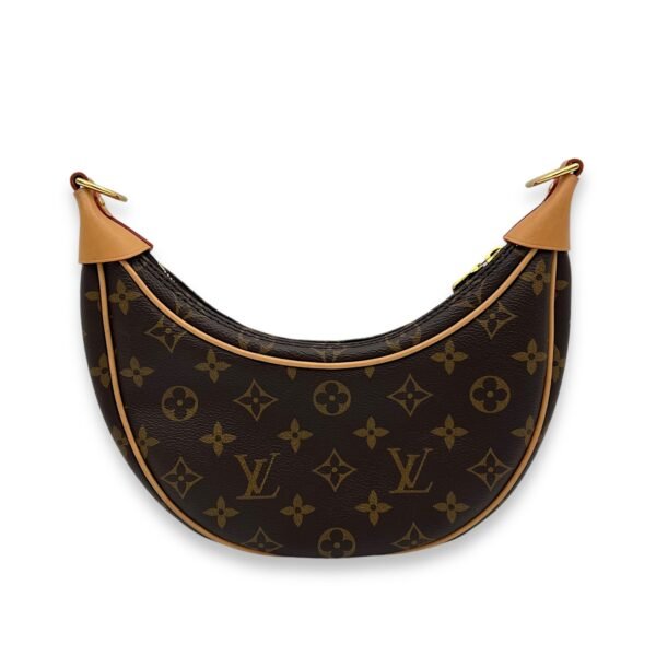 Loop Shoulder Bag Brown in Monogram Coated Canvas, Gold hardware - Image 2