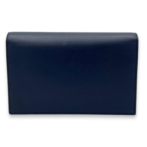 Kate Small Blue Wallet On Chain in Calfskin, Gold hardware - Image 2
