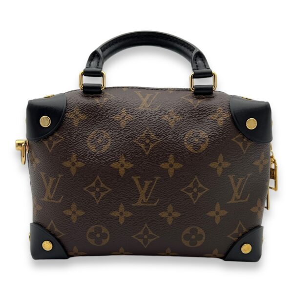 Malle Souple  Crossbody Bag Brown in Monogram Coated Canvas, Gold hardware - Image 2