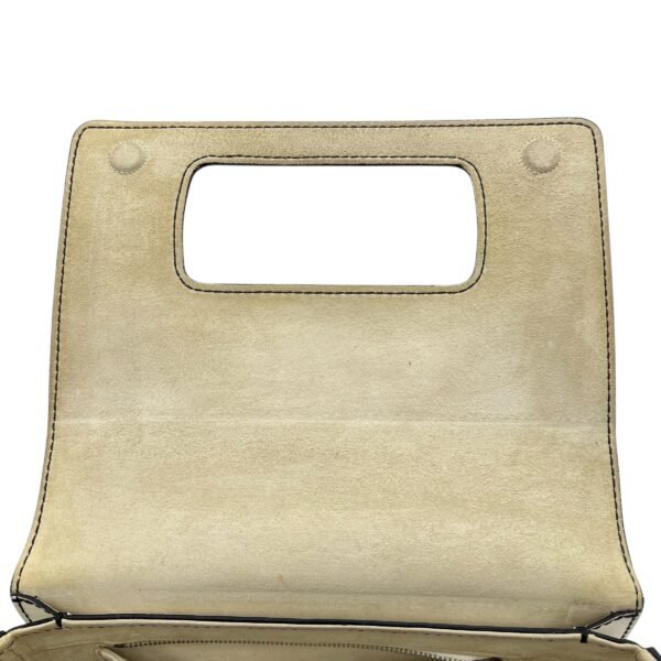 J'adior White Crossbody Bag in Calfskin, Silver hardware - Image 9