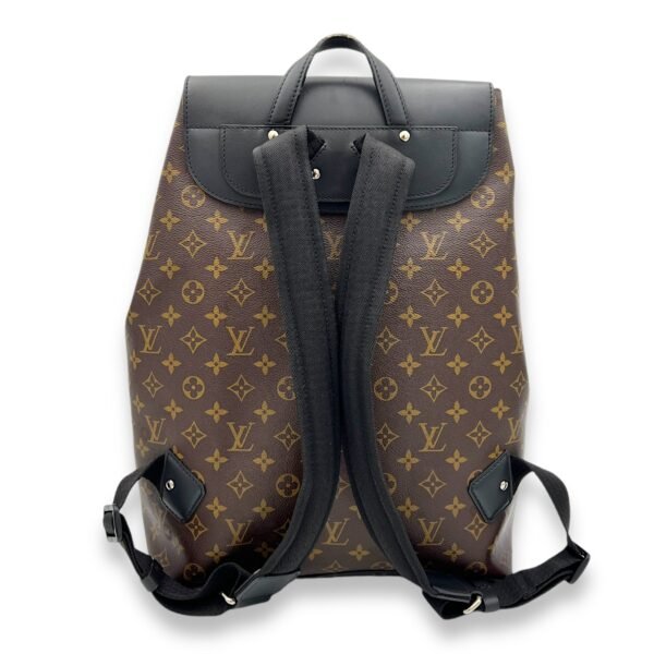 Macassar Backpack Brown in Monogram Coated Canvas, Silver hardware - Image 2
