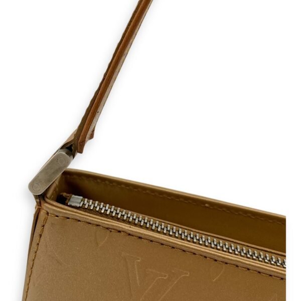 Mat Fowler Shoulder Bag Gold in Calfskin, Silver hardware - Image 16