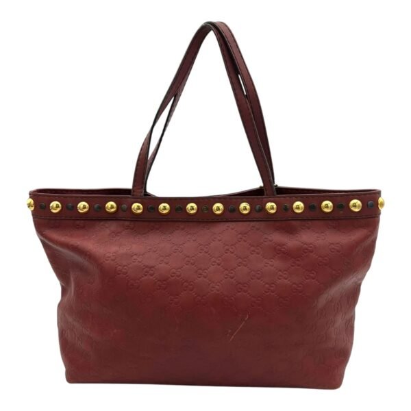Babouska Tote Bag Red in Calfskin, Gold hardware - Image 2