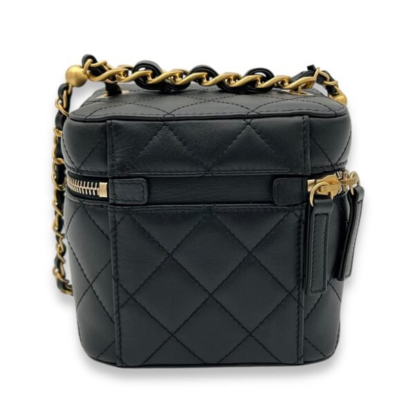CC Vanity Bag Black in Lambskin, Gold hardware - Image 2