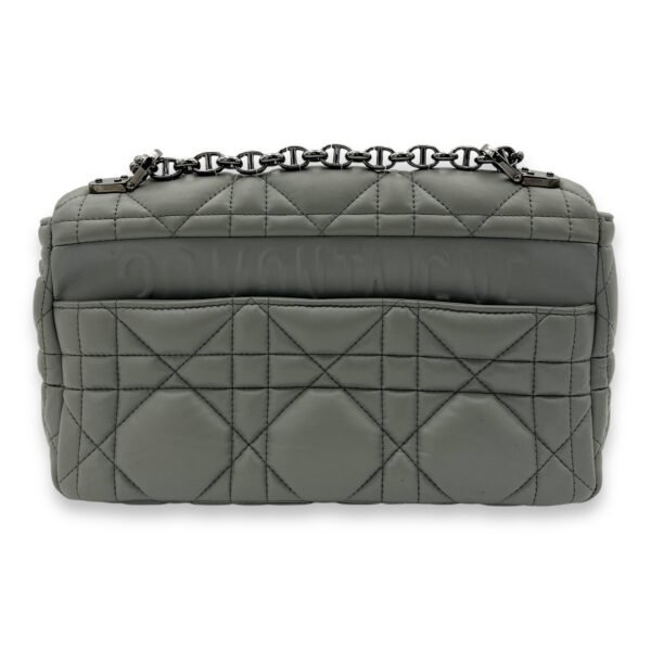 Caro Medium Grey Shoulder Bag in Lambskin, Silver hardware - Image 2