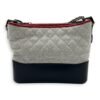 Gabrielle Shoulder Bag Large White in Wool, Mixed hardware - Image 2