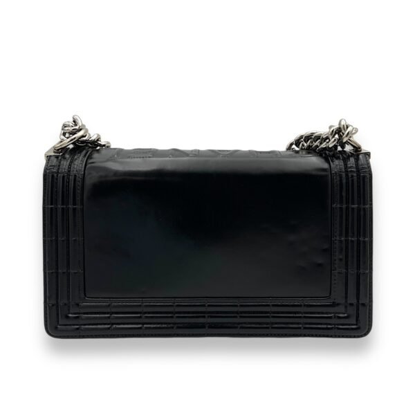 Boy Shoulder Bag Black in Calfskin, Silver hardware - Image 2