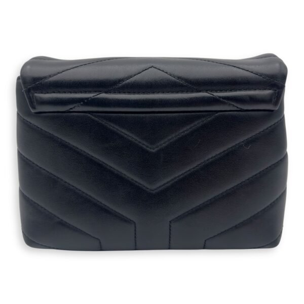 Loulou Toy Black Crossbody Bag in Calfskin, Gold hardware - Image 2