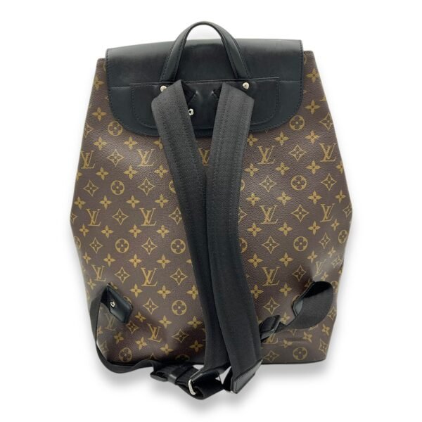Macassar Backpack Brown in Monogram Coated Canvas, Silver hardware - Image 2
