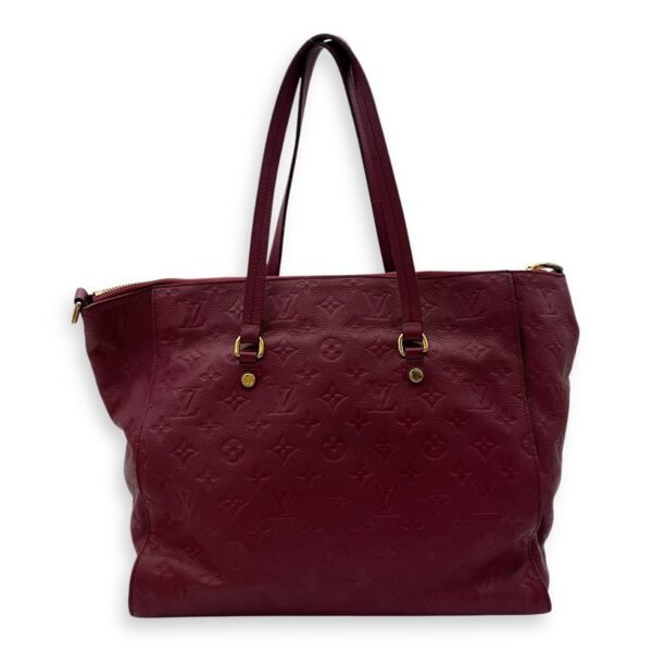 Lumineuse PM Red Tote Bag in Empreinte Leather, Gold hardware - Image 2