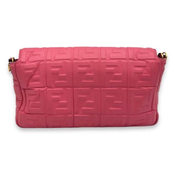 Baguette Shoulder Bag Pink in Calfskin, Gold hardware - Image 2