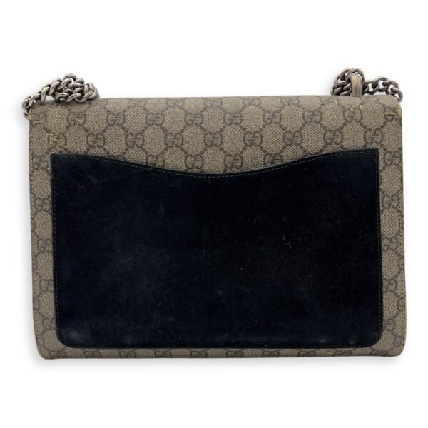 Dionysus Shoulder Bag Beige in Suede Leather, Silver hardware - Image 2
