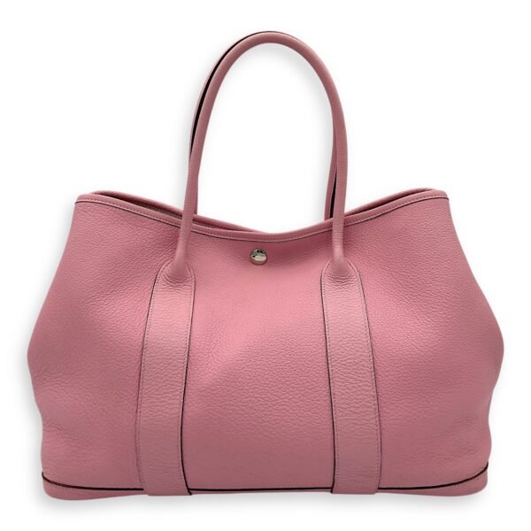 Garden Party 36 Sakura Pink Top Handle Bag in Negonda, Palladium hardware - Image 2
