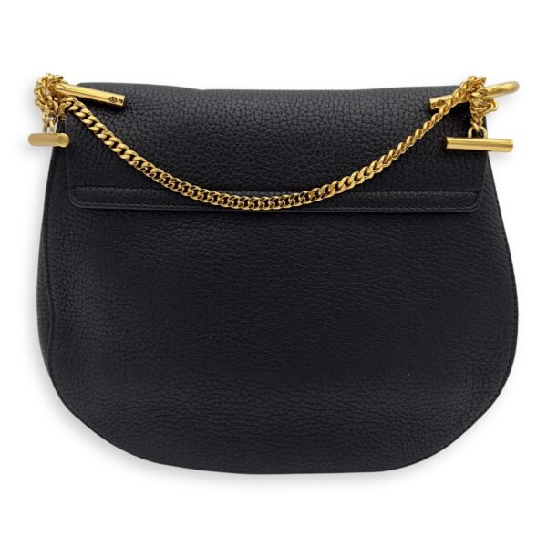 Drew Crossbody Bag Black in Calfskin, Gold hardware - Image 2