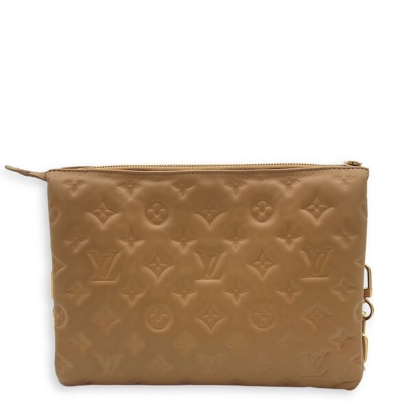 Coussin Beige Crossbody Bag in Calfskin, Gold hardware - Image 2