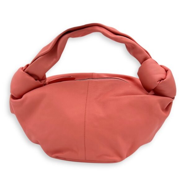 Double Knot Pink Shoulder Bag in Lambskin, Silver hardware - Image 2