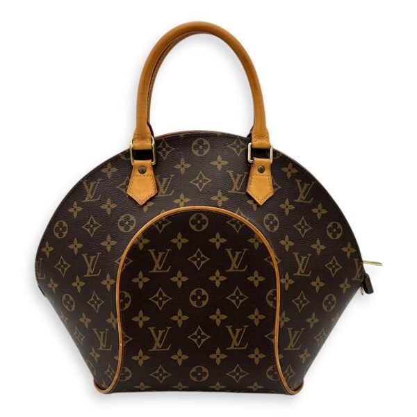 Ellipse Top Handle Bag Brown in Monogram Coated Canvas, Gold hardware - Image 2