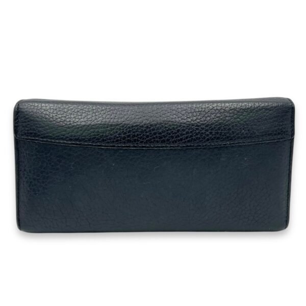 Capucines Long Black Wallet in Calfskin, Gold hardware - Image 2
