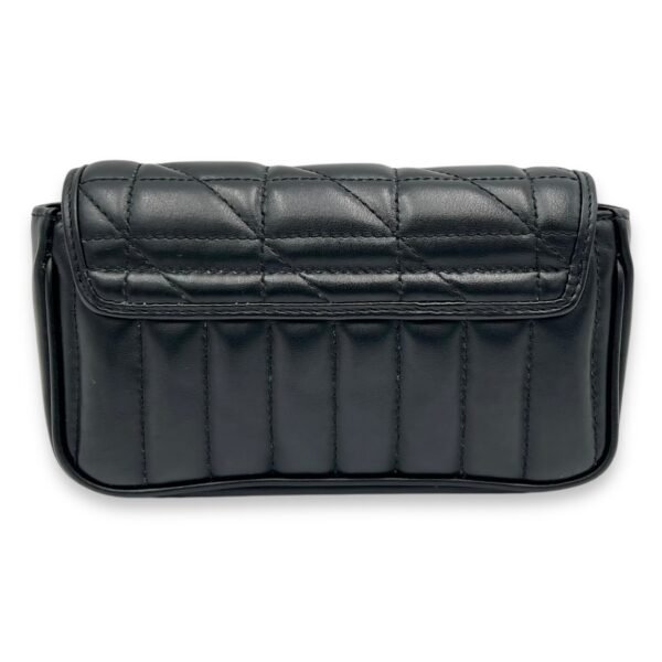 GG Marmont Super Mini Black Shoulder Bag in Calfskin, Silver hardware - Image 2