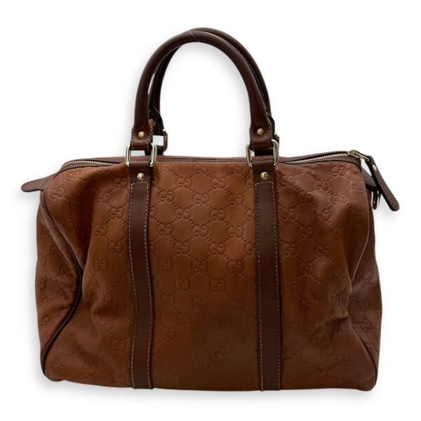 Guccissima Top Handle Bag Brown in Calfskin, Gold hardware - Image 2