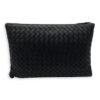 Intrecciato Pouch Black in Lambskin, Ruthenium hardware - Image 2