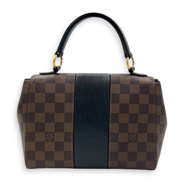 Bondstreet BB Brown Top Handle Bag in Coated Canvas, Gold hardware - Image 2