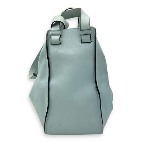 Hammock Medium Blue Top Handle Bag in Calfskin, Silver hardware - Image 2