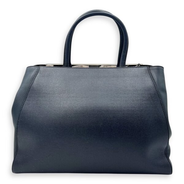 2Jours Blue Top Handle Bag in Calfskin, Silver hardware - Image 2